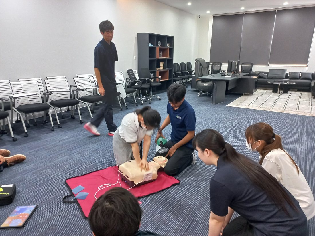 CPR and AED Training for Japanese Students at Future Focus Solutions in Phnom Penh