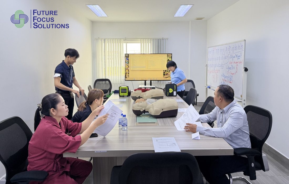 Workplace First Aid and AED Training for Tokyo Hotel Staff in Phnom Penh