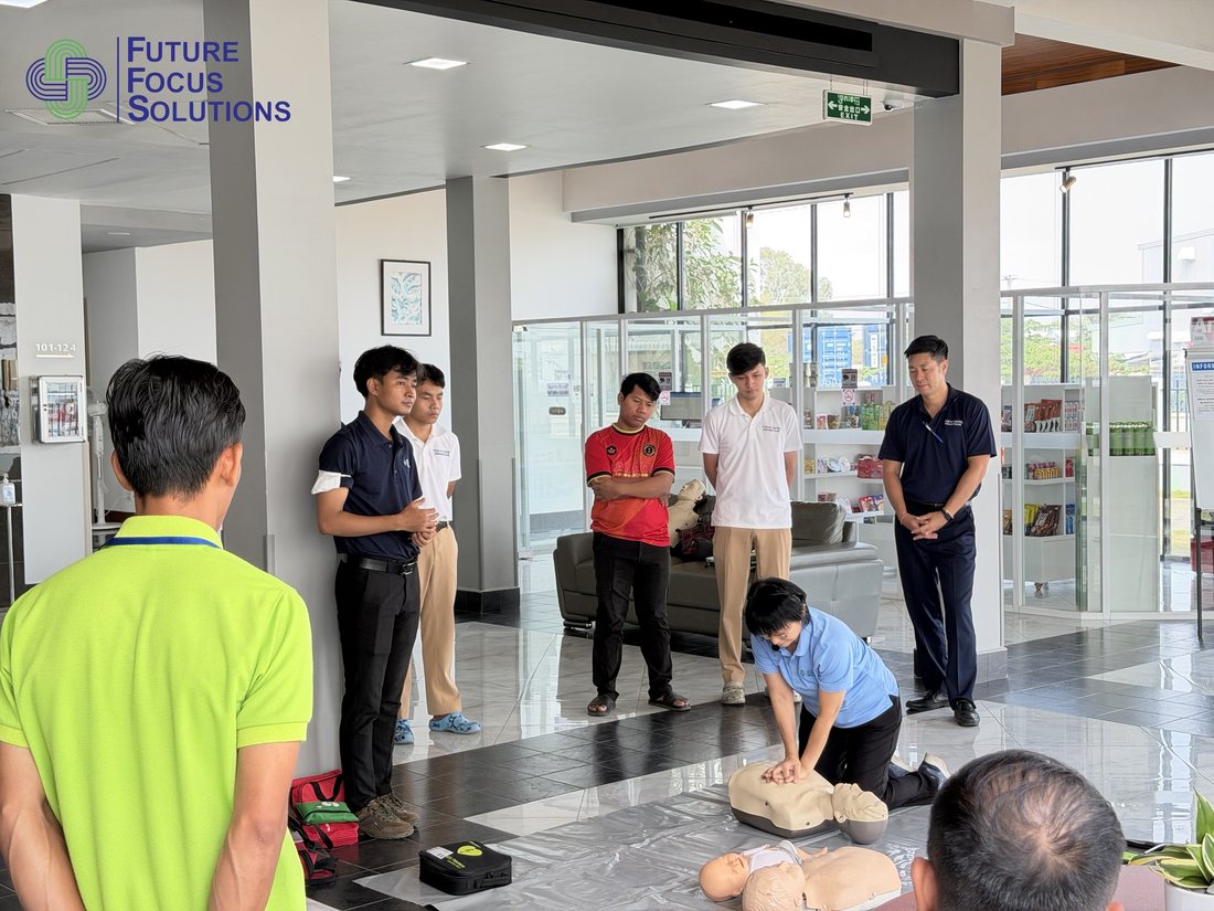 Workplace First Aid and AED Training for Tokyo Hotel Staff in Phnom Penh