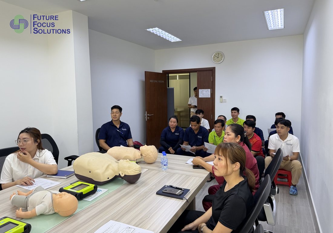 Workplace First Aid and AED Training for Tokyo Hotel Staff in Phnom Penh