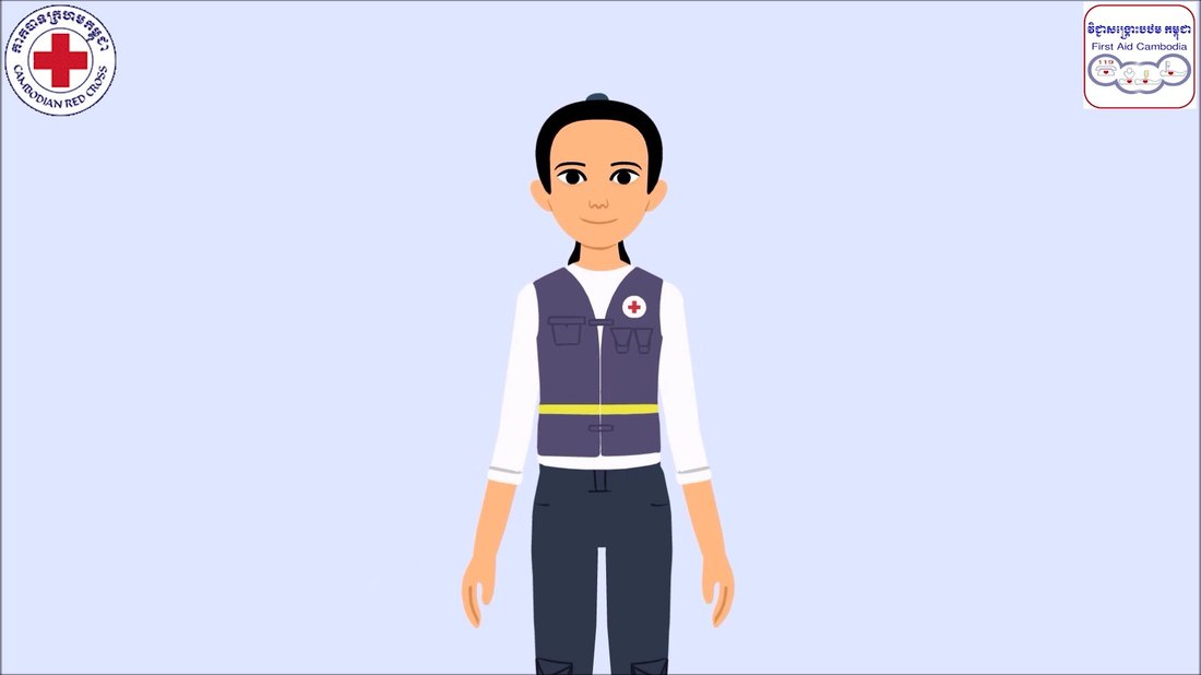 First Aid — Recovery Position (Cambodian Red Cross)